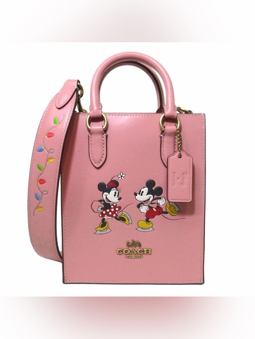 NEW COACH × Disney Mickey Minnie ice skate bag